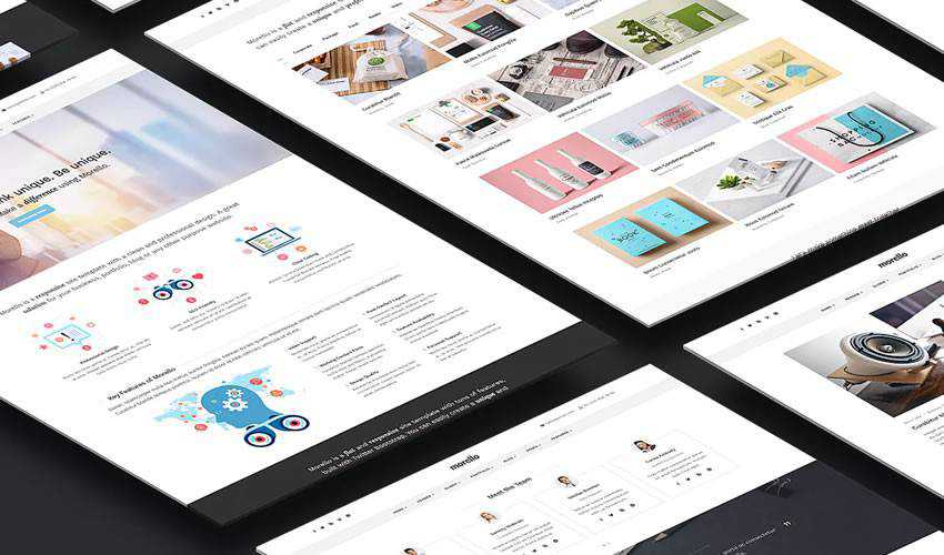 Morello Business Site Template corporate website web design inspiration ui ux