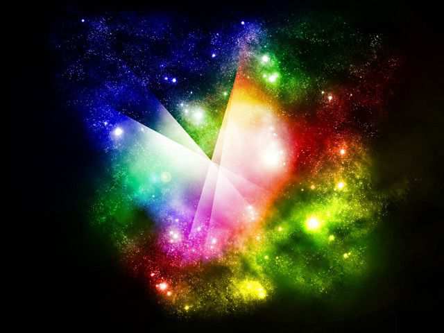 Color Spectrum Bright Desktop Wallpaper Starsfield Rainbow